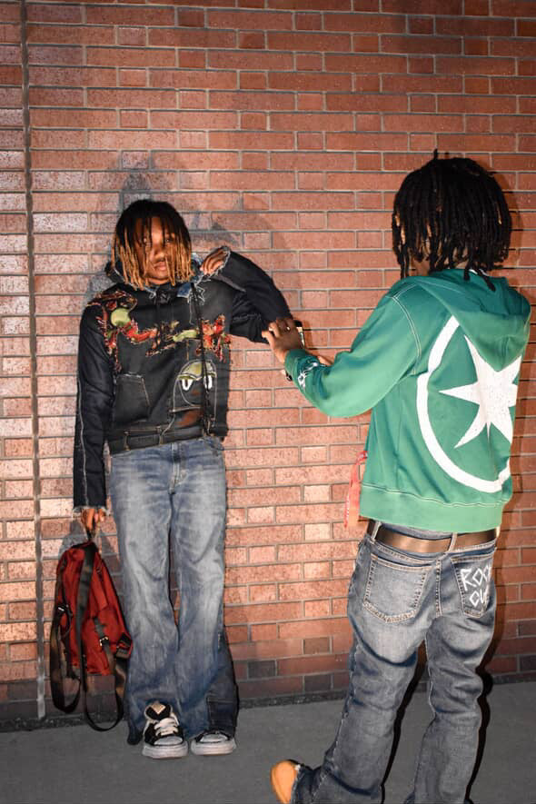 ANTIXROCK DENIM HOODIE