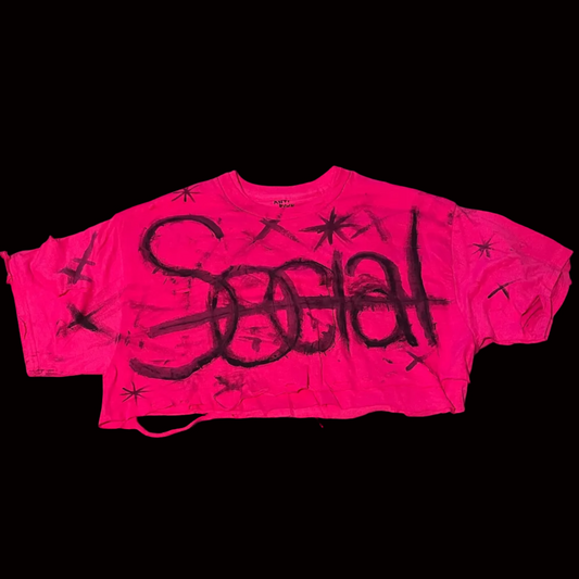 "Social" Crop-Top