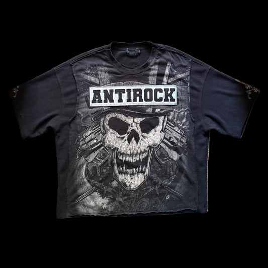 “ANTIROCK” Skull n Guns Tee